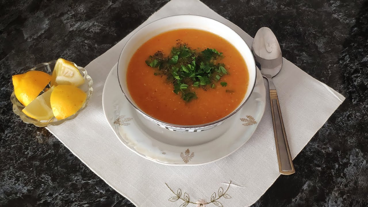 Mərci şorbası tam pors